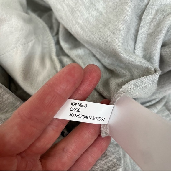 Express Gray Cozy Stretch Jersey Knit Belted Puff Sleeve Lounge Jumpsuit XL - Picture 10 of 14